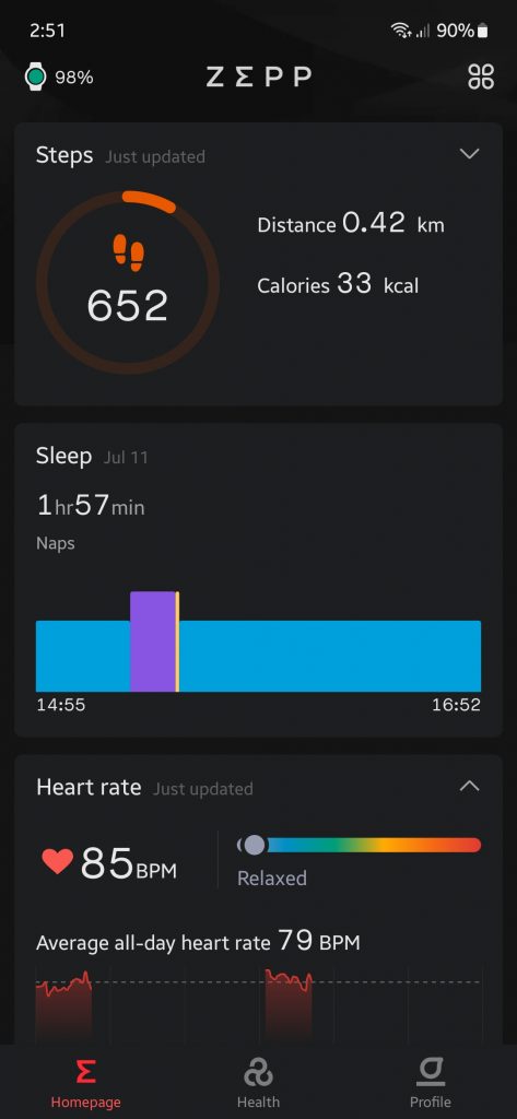 Amazfit Zepp App 1
