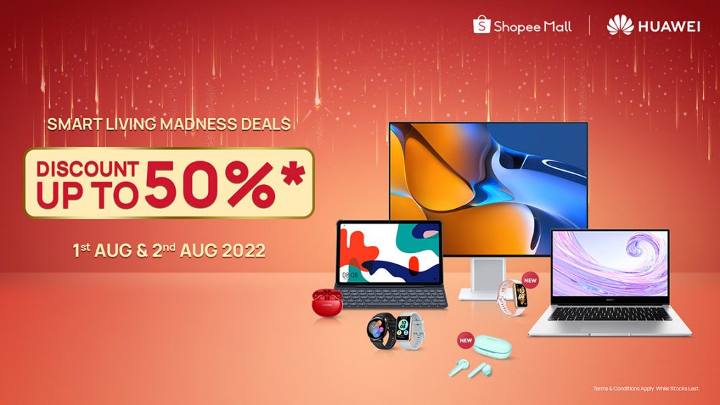 HUAWEI 8.2 Brand Day Shopee 2022 featured
