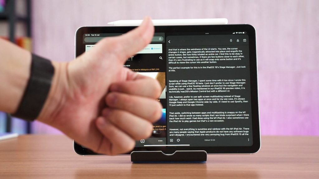 M1 iPad Air 5th gen as Laptop replacement