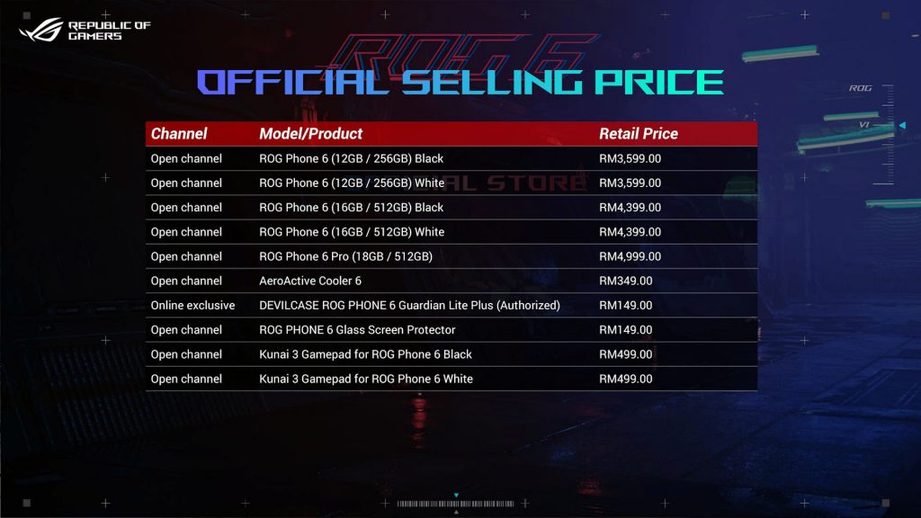 ROG Phone 6 briefing
