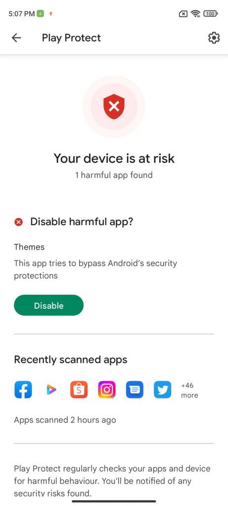 MIUI 13 themes Google Play Protect