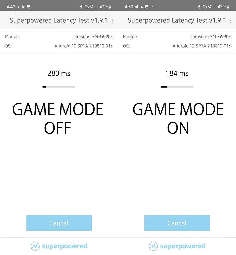 Edifier W240TN Latency Test