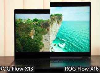 ROG Flow X13 vs Flow X16