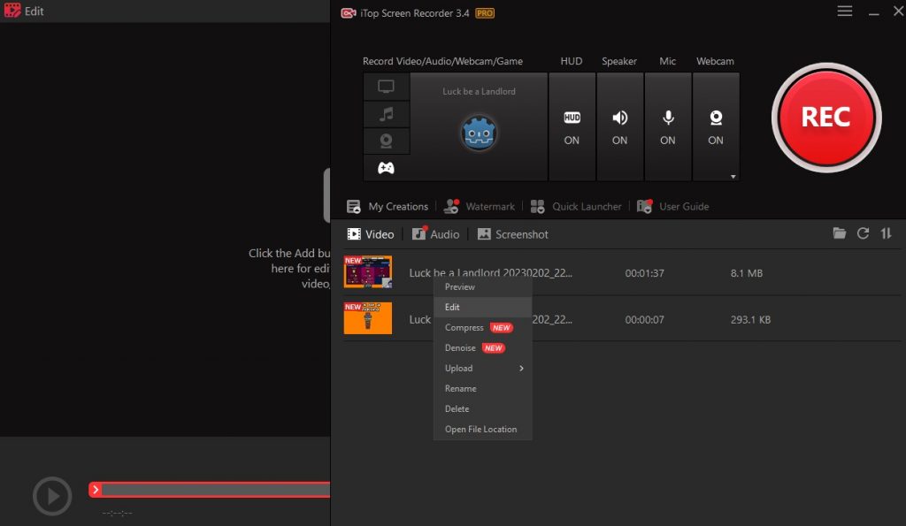 iTop Screen Recorder 9