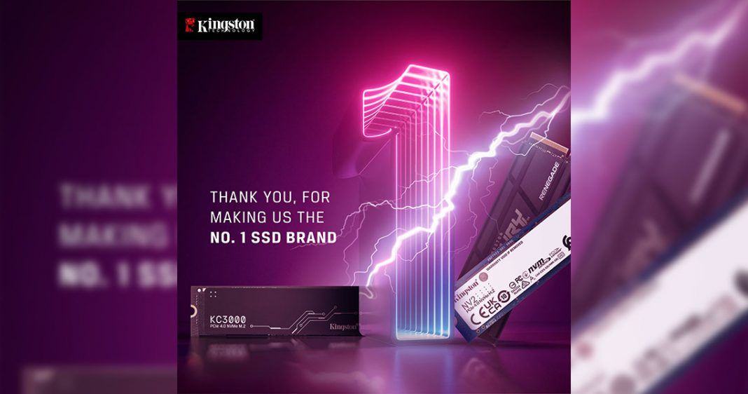 Kingston no.1 SSD shipment in 2022 featured