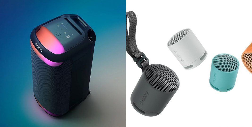 Sony SRS-XV800 and SRS-XB100 wireless speakers featured