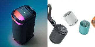 Sony SRS-XV800 and SRS-XB100 wireless speakers featured