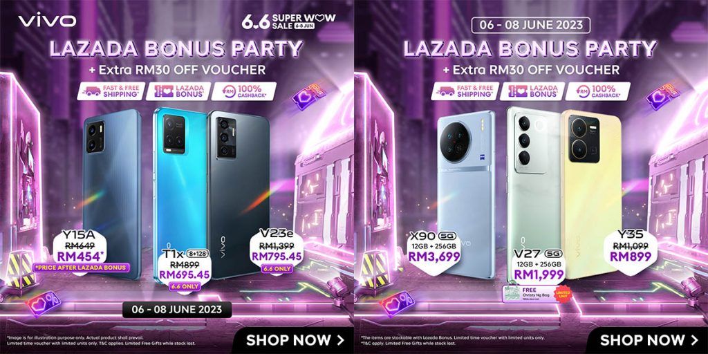 vivo x Lazada 6.6 Super WOW Sales Malaysia 2023 1