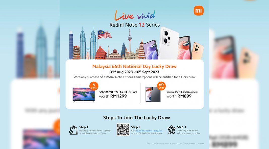 Xiaomi Malaysia 66th National Day Lucky Draw 2023 featured