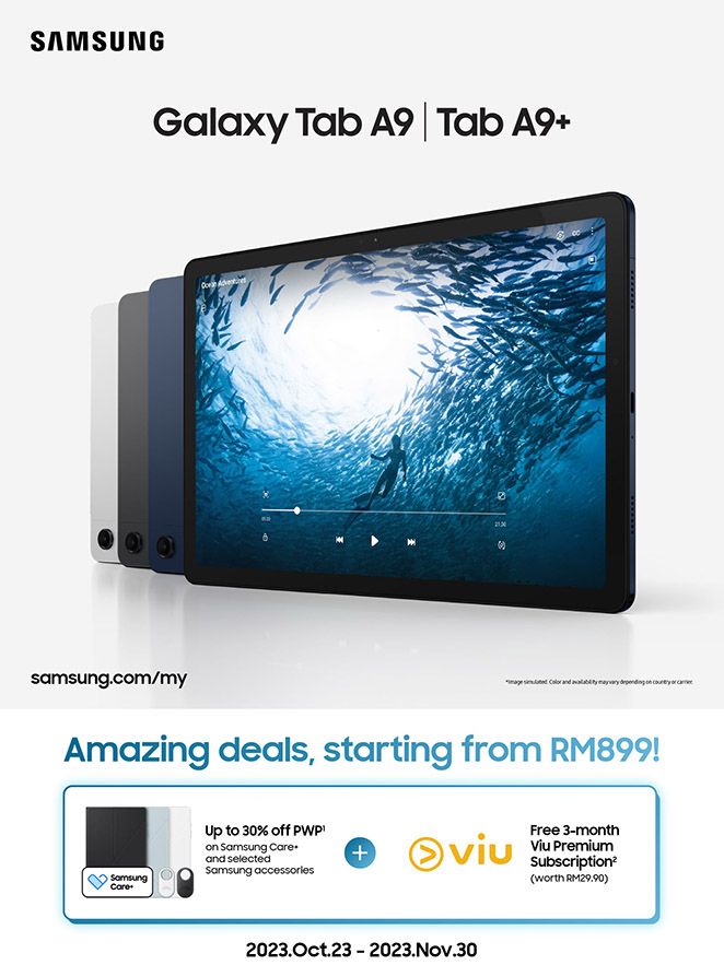 Samsung Galaxy Tab A9 and A9 Plus Malaysia price 1