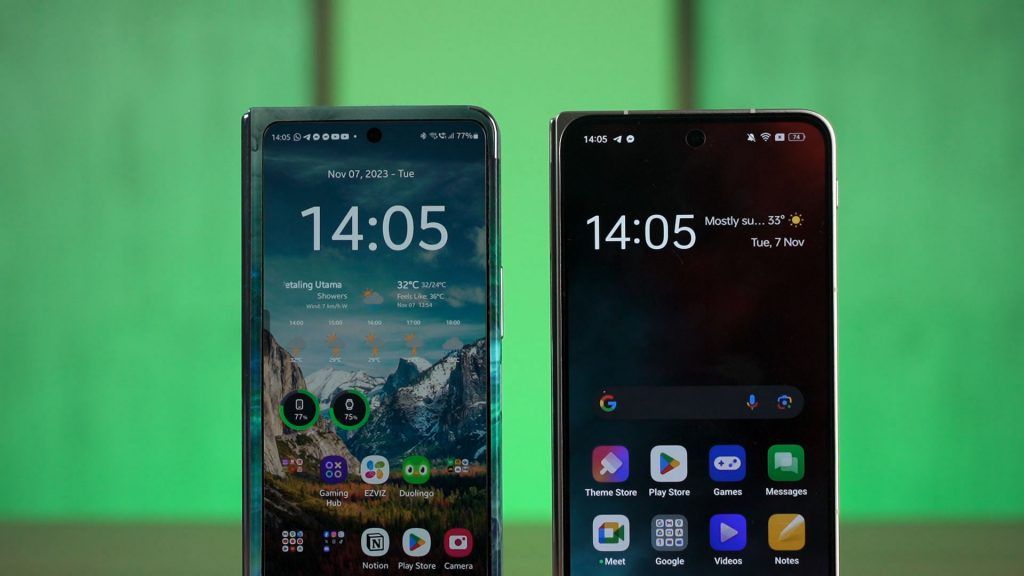 OPPO Find N3 fold vs Samsung Galaxy Z Fold 5