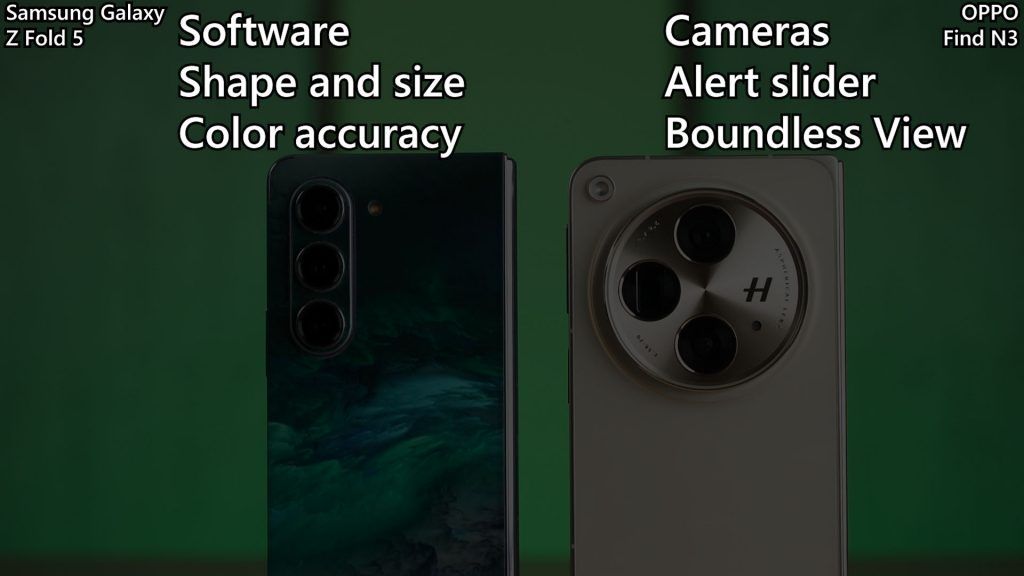 OPPO Find N3 fold vs Samsung Galaxy Z Fold 5