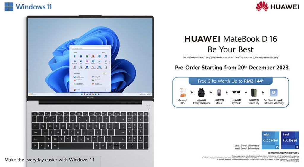 HUAWEI MatePad Pro 13.2-inch and MateBook D 16 preorder Malaysia 1