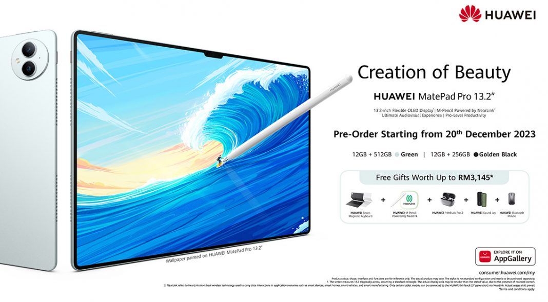 HUAWEI MatePad Pro 13.2-inch and MateBook D 16 preorder Malaysia featured