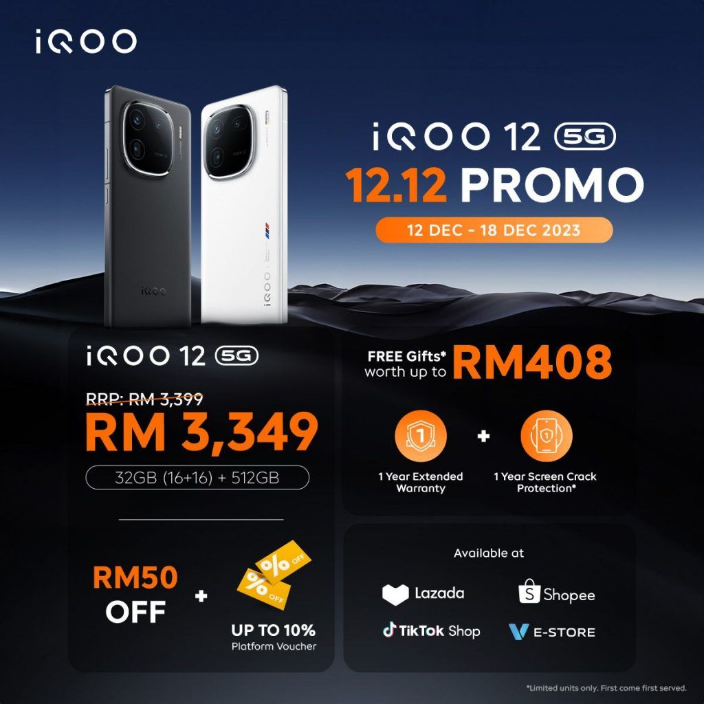 iQOO 12 12.12 promotion Malaysia 1
