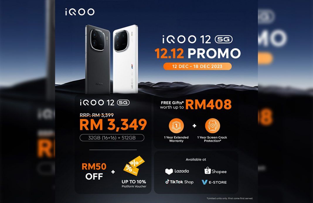 iQOO 12 12.12 promotion Malaysia featured