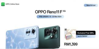 OPPO Reno11 F 5G pre-order Malaysia price featured