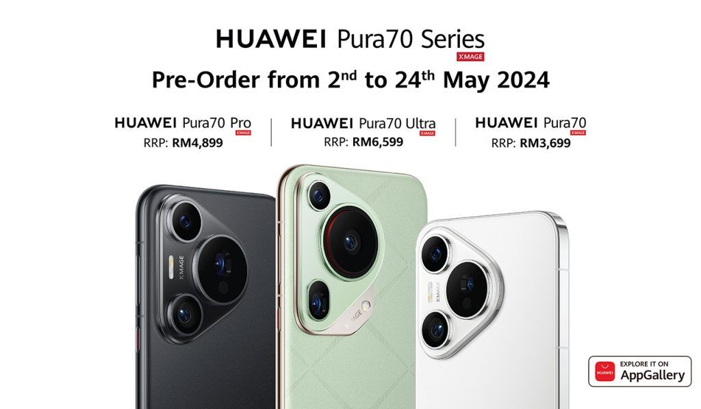HUAWEI Pura 70 Series pre-order Malaysia price featured