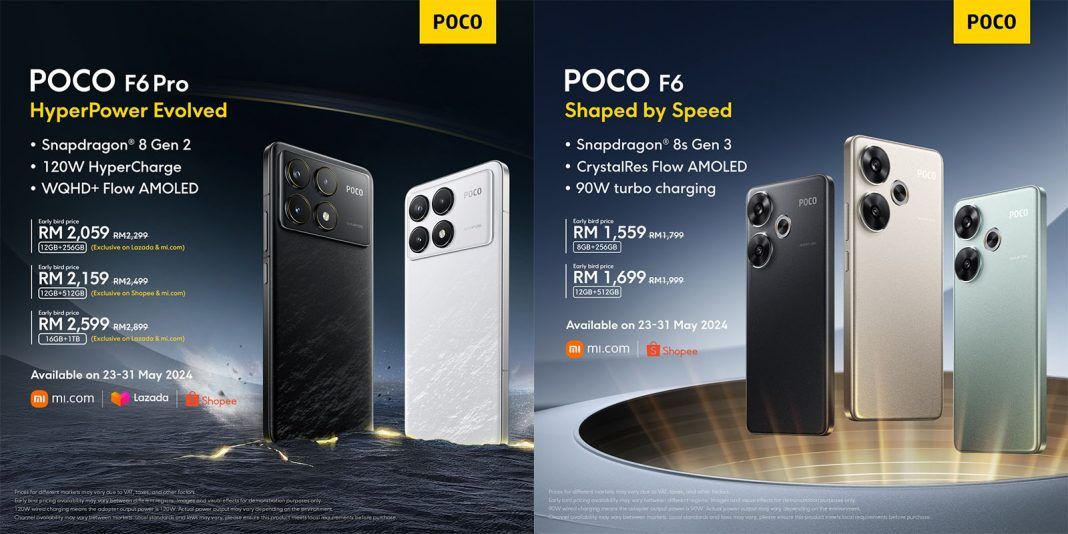 POCO F6 Series Malaysia launch price featured