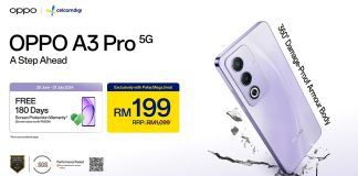 OPPO A3 Pro 5G available with CelcomDigi package Malaysia featured