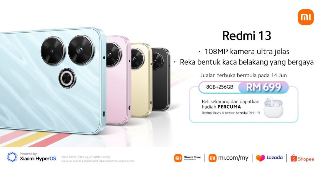 Xiaomi Redmi 13 Malaysia launch price featured