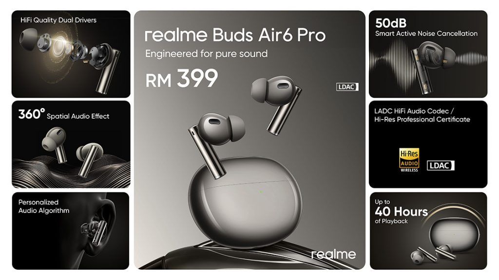 realme GT 6 Series and Buds Air6 Series Malaysia launched price 2