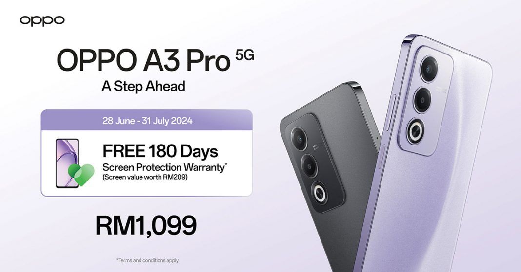 OPPO A3 Pro 5G smartphone Malaysia price featured