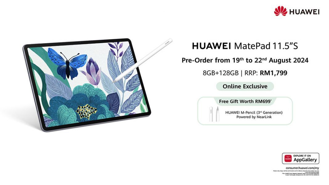 HUAWEI MatePad 11.5 S tablet Malaysia preorder price featured HUAWEI MatePad 11.5 S tablet Malaysia preorder price featured