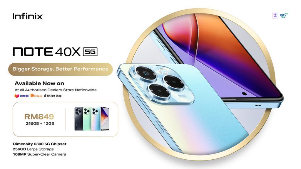 Infinix NOTE 40X 5G smartphone Malaysia price featured