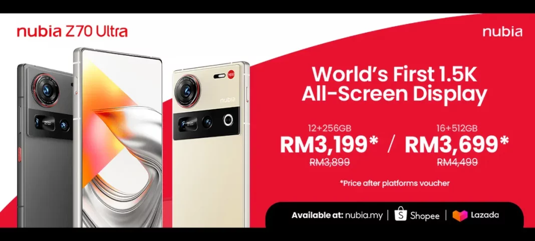 nubia Z70 Ultra smartphone launched Malaysia price featured nubia Z70 Ultra smartphone launched Malaysia price featured