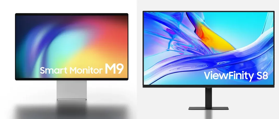 Samsung 2025 Smart Monitor M9 and ViewFinity S8 monitors CES 2025 featured