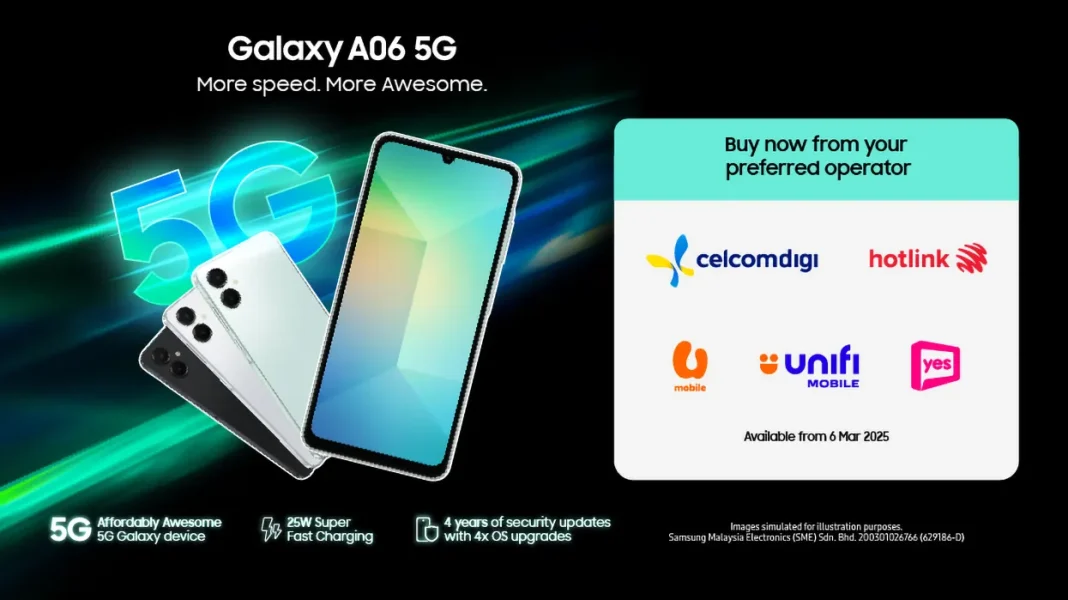 Samsung Galaxy A06 5G smartphone launched Malaysia price featured Samsung Galaxy A06 5G smartphone launched Malaysia price featured