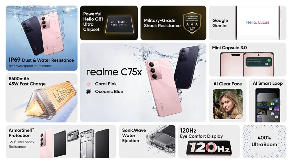 realme C75x smartphone launched Malaysia price 1