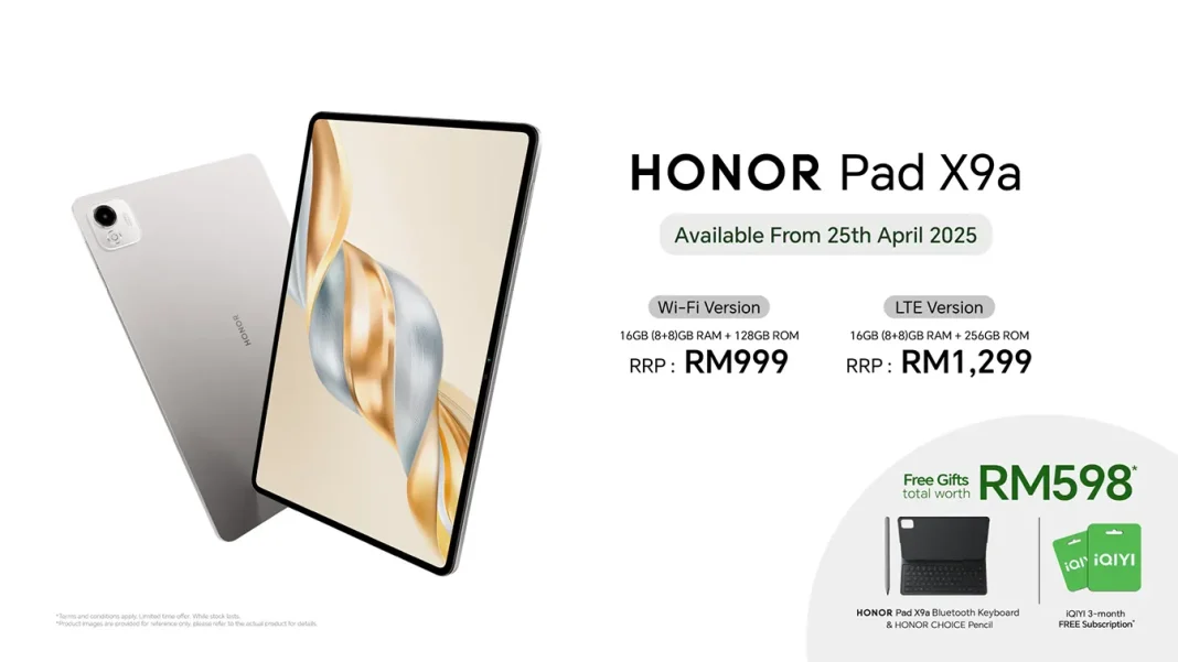 HONOR Pad X9a LTE tablet launched Malaysia price featured HONOR Pad X9a LTE tablet launched Malaysia price featured