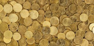 pile of gold round coins