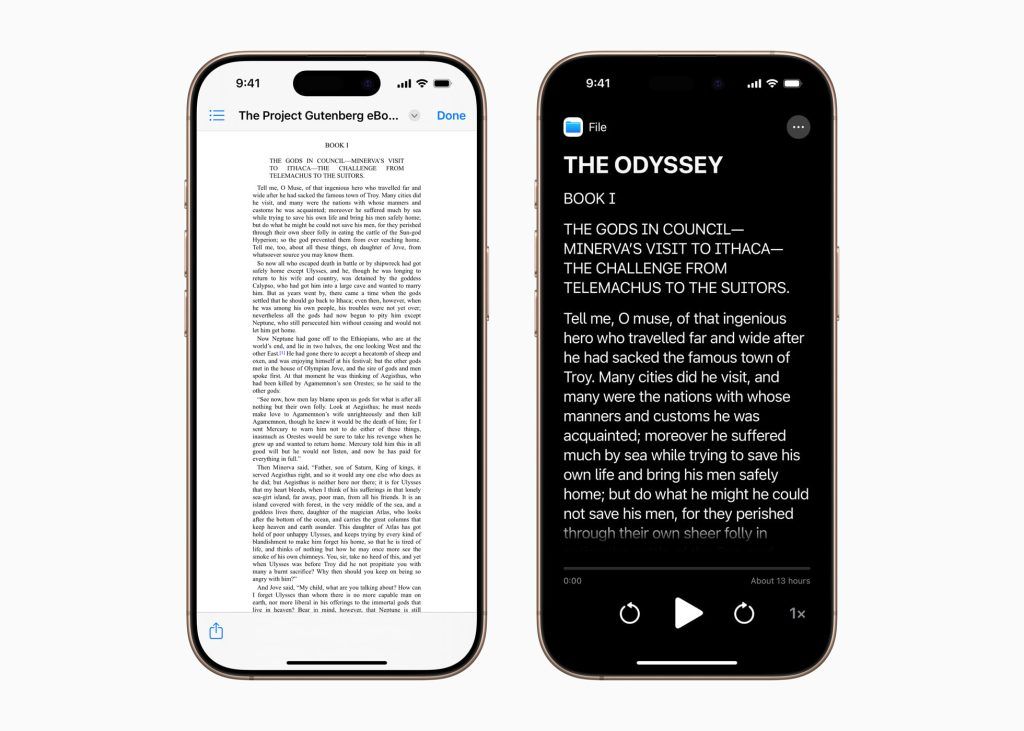 Apple Accessibility Reader
