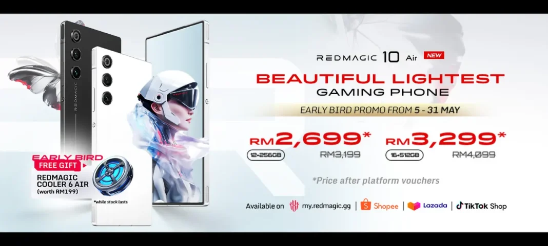 REDMAGIC 10 Air smartphone Malaysia price featured REDMAGIC 10 Air smartphone Malaysia price featured