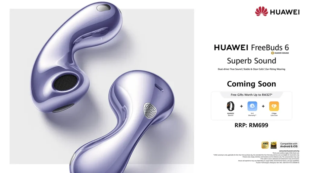HUAWEI FreeBuds 6 announced Malaysia price featured