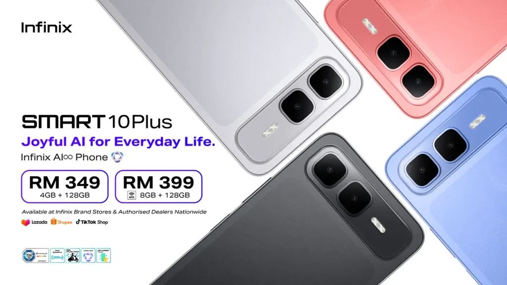 Infinix SMART 10 Series smartphones Malaysia price featured