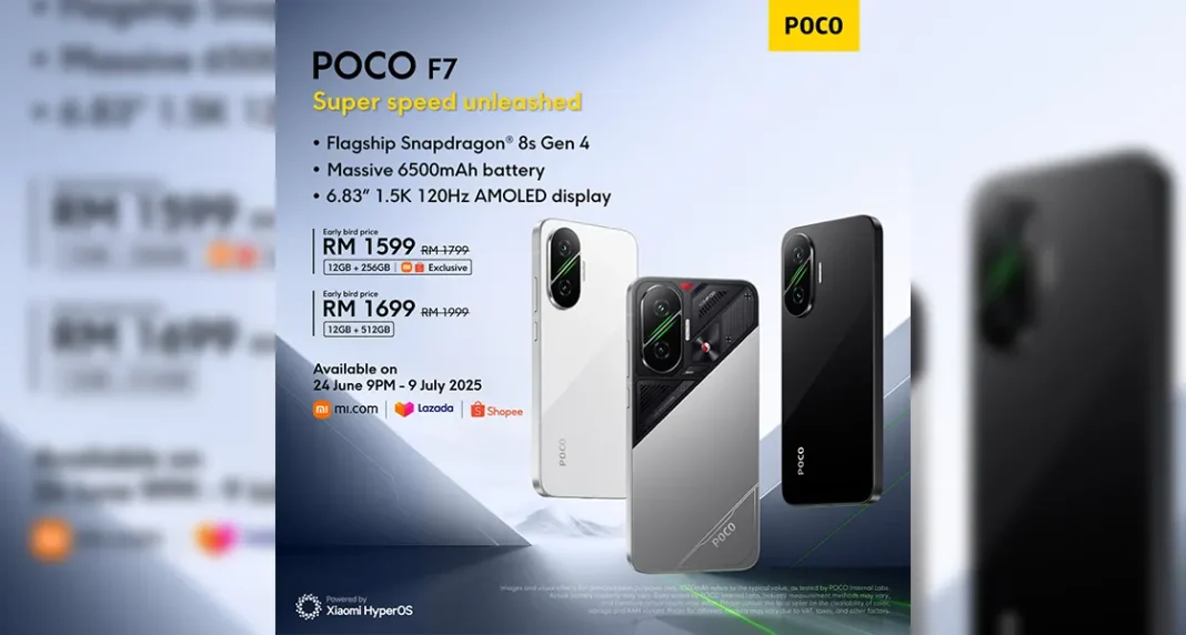 POCO F7 mid-range smartphone launched Malaysia price featured