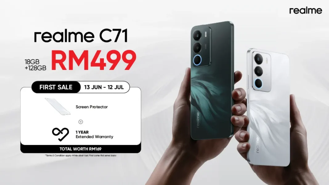 realme C71 smartphone launched Malaysia price featured