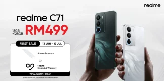 realme C71 smartphone launched Malaysia price featured