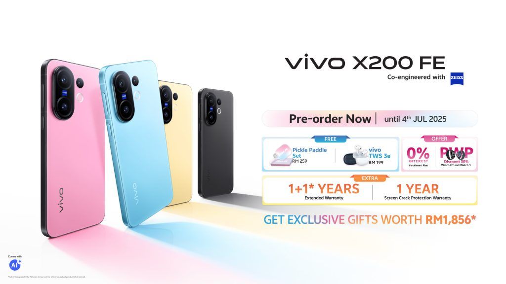 vivo X200 FE is available at RM3,199; vivo Watch GT at RM499 3