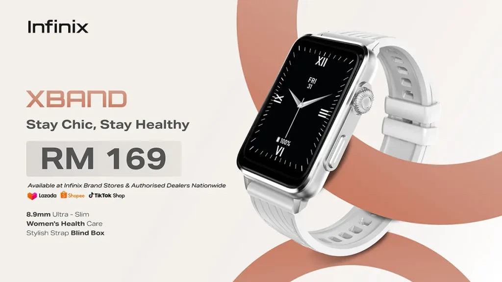Infinix XBAND smartband launched Malaysia price featured