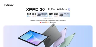 Infinix XPAD 20 tablet launched Malaysia price featured