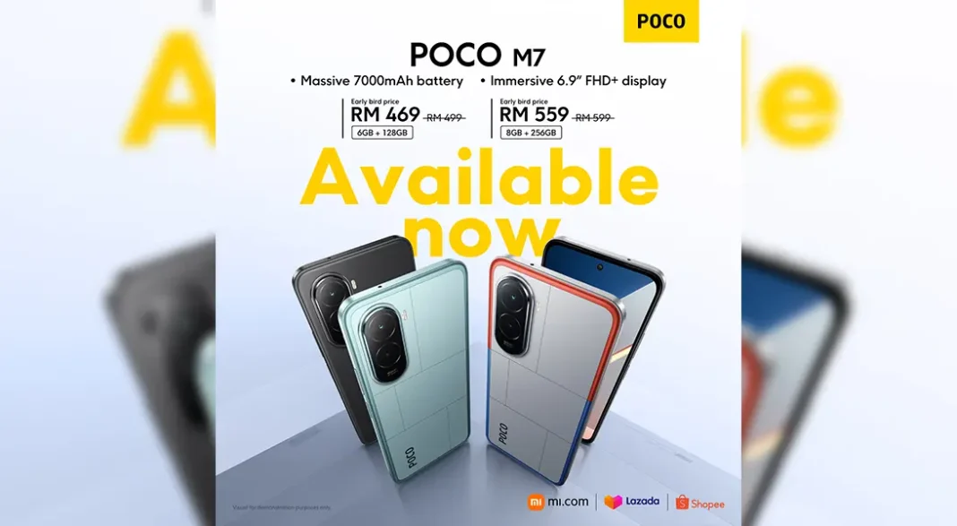 POCO M7 smartphone launched Malaysia price featured