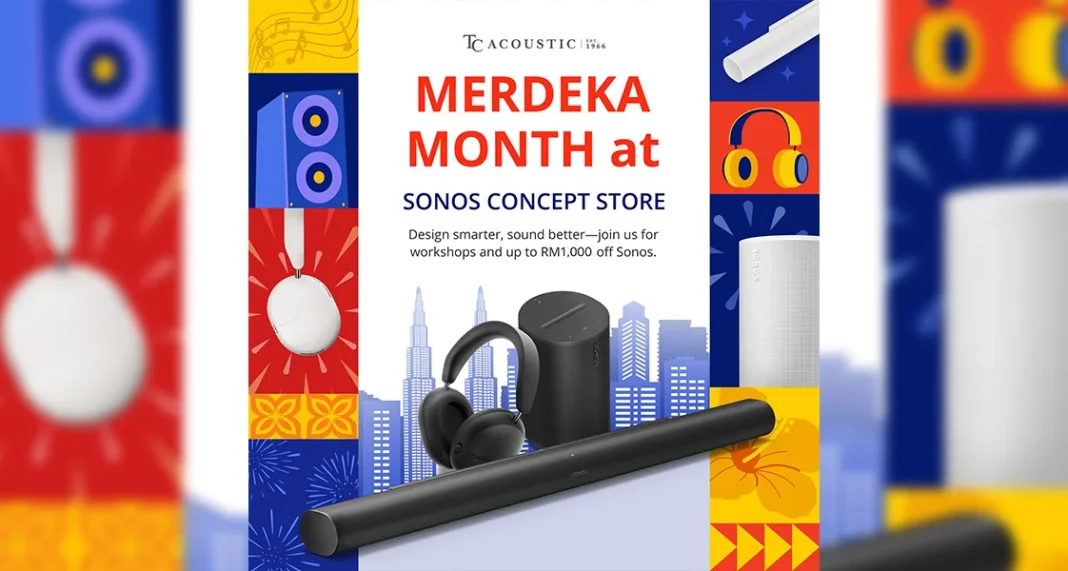 TC Acoustic Sonos products Merdaka promo 2025 featured