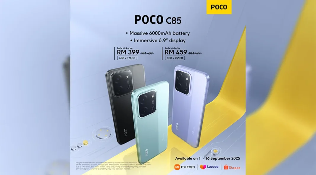 POCO C85 launched Malaysia price featured