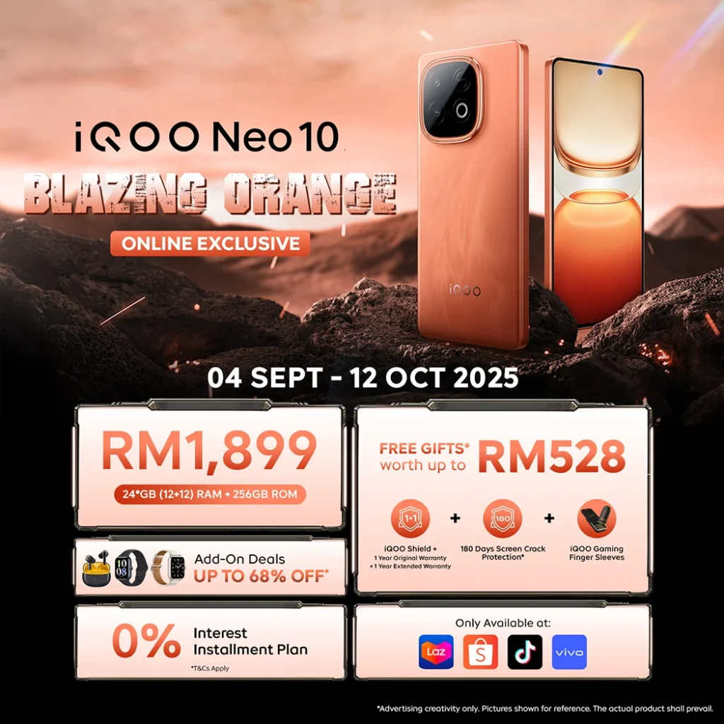 iQOO Neo 10 Blazing Orange edition Malaysia price 1