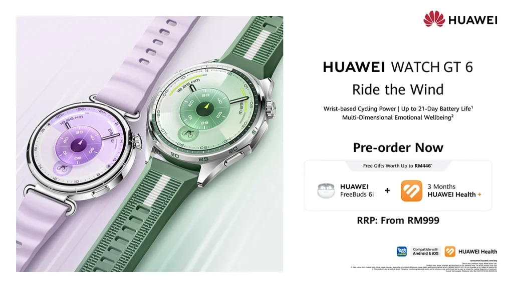 HUAWEI WATCH GT 6 Series pre-order Malaysia 1